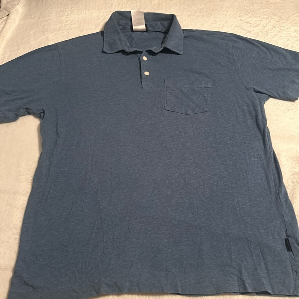 Mens Patagonia polo shirt size M in Heathered Blue